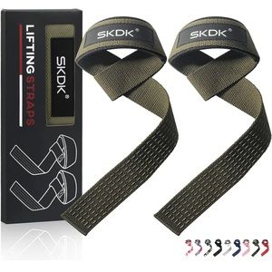 SKDK WEIGHT LIFTING STRAPS (MILITARY GREEN)